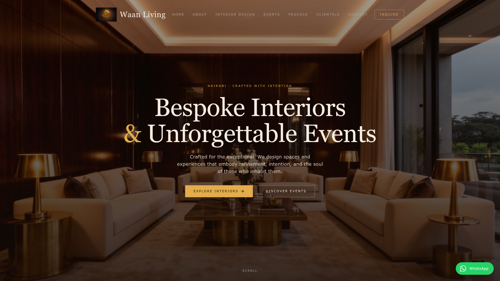 Waan Living — website by PromoSphere